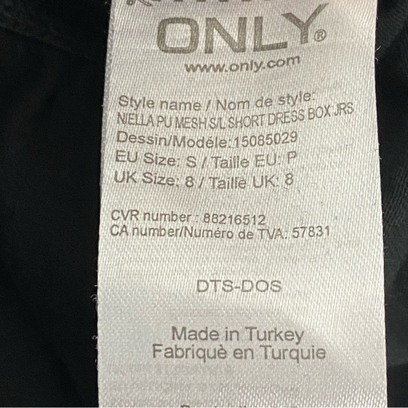 Little Black Dress Only Fashion Favourites Mini Sz Small Mesh Top Flare Skirt - Picture 5 of 10